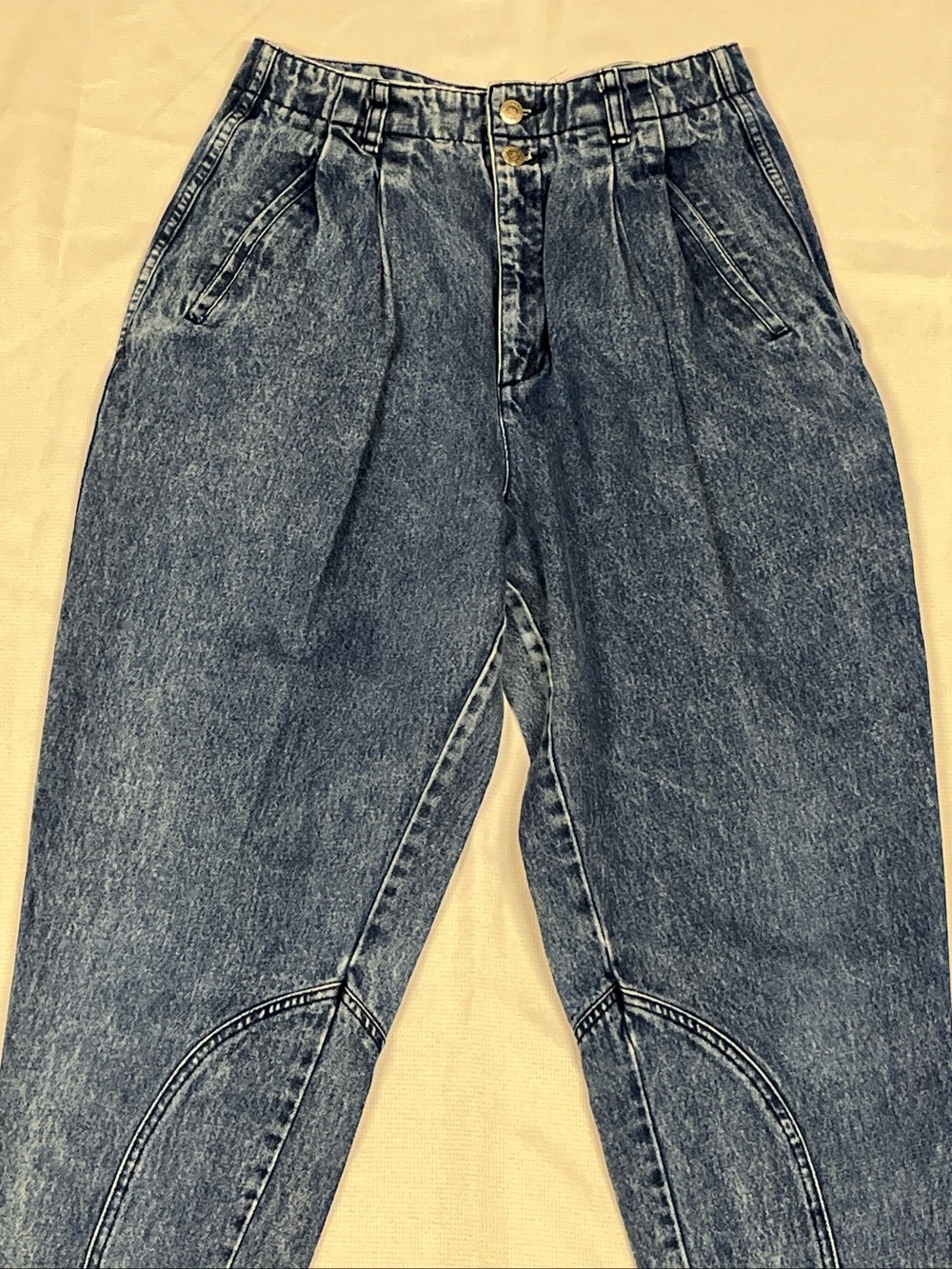 Vintage Outback Red Women's Jeans Double Button Waist Pleated Tapered Size 12 - Picture 3 of 15